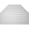 Ekena Millwork Octagonal Top Surface Mount PVC Gable Vent w/ 2"W x 2"P Brickmould Sill Frame, 32"W x 22"H GVPOT32X2203SF - alternate 5